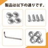 AX2V License Plate Bolt Anti-theft Screws Rust Proof License Plate