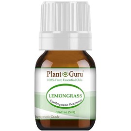 Lemongrass Essential Oil 5 ml 100% Pure Undiluted Therapeutic Grade for Aromatherapy Diffuser, Natural Healthy Skin, Body and Hair Growth