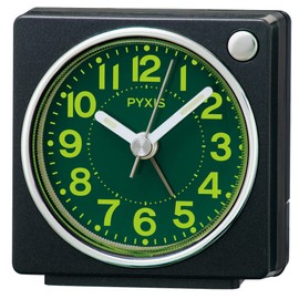 Seiko Clock Alarm Clock Clock Analog Focusing Resin Dial Black Metallic 65x64x38mm PYXIS Pixis NR450K