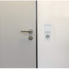 Delphi Socket Switch Set, Electric Sets, Socket Switch, Network, TV Antenna, Flush-mounted Installation, White