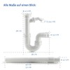 Xavax Flexible Siphon with 1 Device Connection + Odour Trap