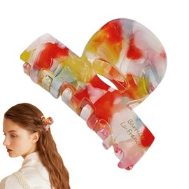 Hair Claw Clips,Fashion Hair Clamps - 2.4 Inch Aesthetic Stylish Small Strong Hold Non Slip Styling Half Hairclips Accessories for Wedding Beach