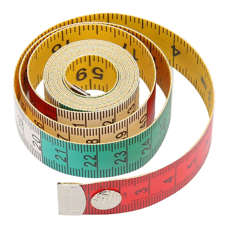 10pcs Soft Measuring Tape 60Inch 150cm Double Sided Colorful Clear