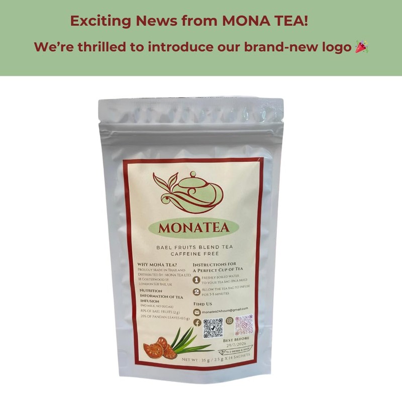 Caffeine Free Tea - Bael Fruit and herbal Pandan Leaf