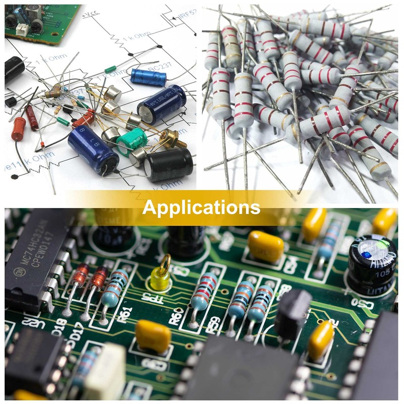 sourcing map Metal Oxide Film Resistor 5 Watt Axial Cable