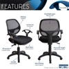 Midback Mesh Task Office Chair. Black