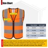 HATAUNKI Kids Safety Vest Hi Vis Vest with Zipper Front