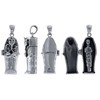 Hidden Mummy Sterling Silver Egyptian Opening 3D Tomb Coffin Locket