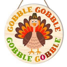 Thanksgiving Door Signs Thanksgiving Decor for Home Office Front Door Kitchen Dining Room Wall Fall Farmhouse Decoration Turkey Autumn Harvest Hanging Wooden Sign