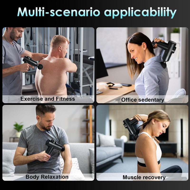 lulir Massage Gun Deep Tissue Percussion Massager for Muscle Pain