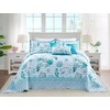 HZ & HY Coastal Oversized King Bedspread 128x120 Extra Wide,