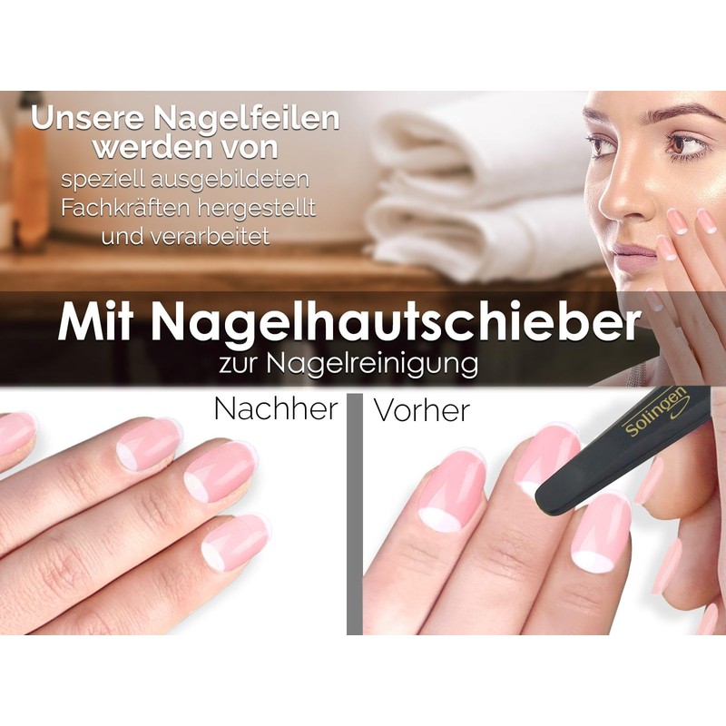 Nail File Hollow File from Solingen Manicure Sapphire Nail File