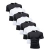 CYPER SUN 7 Pack Men's Compression Shirts Short Sleeve Cool-Dry
