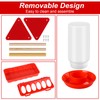 6 Pcs Chick Feeder and Waterer Kit with Chick Perch