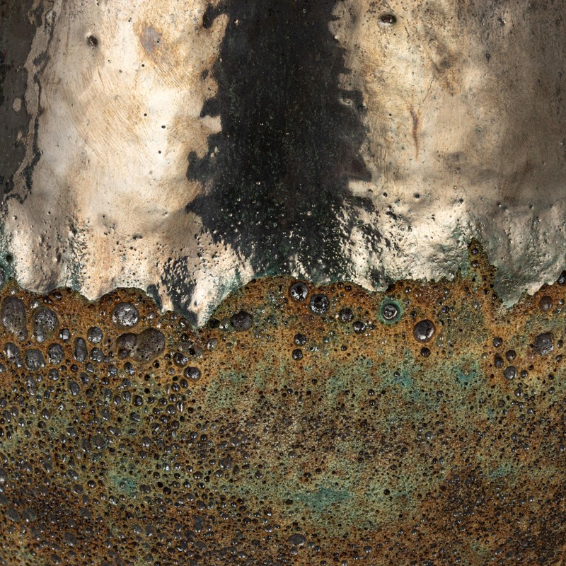 Creative Co-Op Textured Terra-Cotta Planters, Set of 2, Blue and