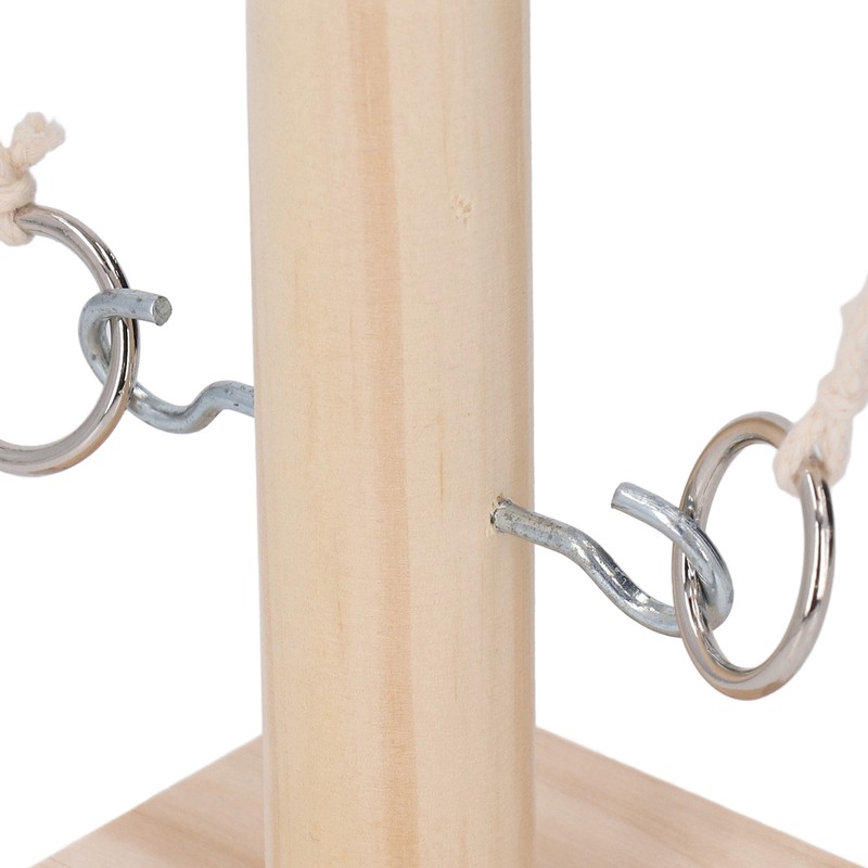 Hook and Ring Game Beautiful Wooden Interactive Desktop Toss Game