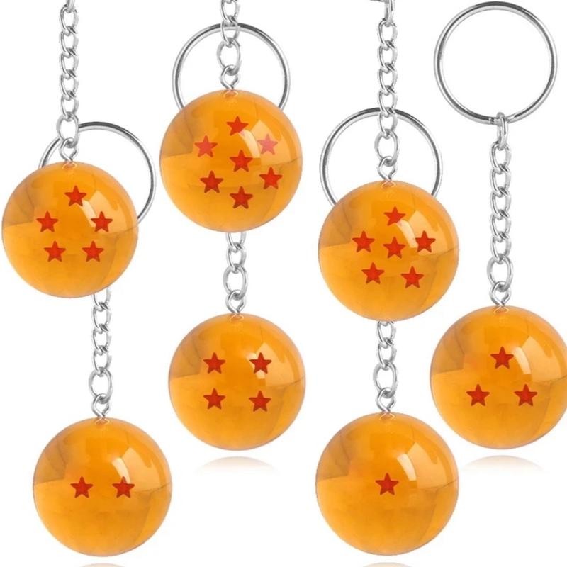 Dragon Ball Z Keychain - Anime, Durable Silicone & Round