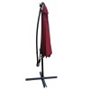 10 ft Steel Modern Design Outdoor Patio Umbrella Solar Powered