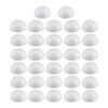 Crafjie 32PCS 2 Inchs Half Round Foam Balls White Hemispherical