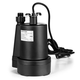 S AFSTAR Submersible Water Pump, 1/3HP 2400GPH Sump Pump w/10 FT Cord & Inlet Screen, High-Flow Electric Water Pump, Thermoplastic Sump Pump, Portable Household Drainage Pump for Pool Pond Basement