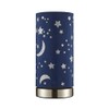 LITECRAFT Glow Moon & Stars Table Lamp with Blue Cylinder