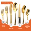 Tribal Cooking 49 Piece Gold Silverware Set - Service for