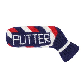 Scott Edward Blue Red Ripples Golf Blade Putter Cover, 1 Piece in Pack, Double Layers knit, Fits Blade Putters, Cute and SoftAcrylic Fabric