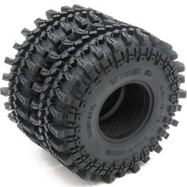 2pcs RC 1.9 Mud-Terrain Tires Tyres Height 121mm/4.75inch for 1/10 Redcat Gen8 / Traxxas TRX-4 / RC4WD D90 TF2 / Tamiay CC01 / Axial SCX10 90047 SCX10 III & Other 1/10 Crawler
