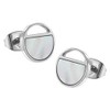 Boccia 05034-01 Stud Earrings in Round Shape Made of Polished
