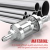 QCDENG 2pcs 5/16" Universal Gasoline Filter Inline Element, Can Disassemble
