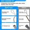 SDTC Tech 2-Pack 40IN 3mm Outdoor Travel Anti-Theft Cable, Heavy