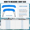 3Bow Bimini Top Storage Boot Cover with Light Hole Bimini