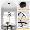 MAYNA Modern Spiral Led Pendant Light, 4000K Natural White Pendant