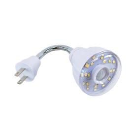 LED Motion-Activated Sensor Dusk to Dawn PIR Night Light AC Outlet Directional Flexible Rotatable 360 Socket Plug-in Wall Stairs Lamp Indoor Closet Cabinet Toilet Garage Ceiling Basement 3W 3000K