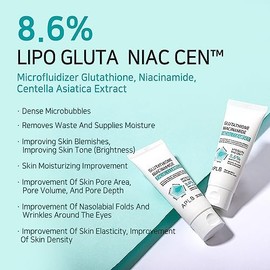 APLB Glutathione Niacinamide Facial Cleanser  LIPO GLUTA NIAC CEN 8.6 2.71 FL.OZKorean Skincare, Cares for Tighten Pores  Sebum, Long lasting...      