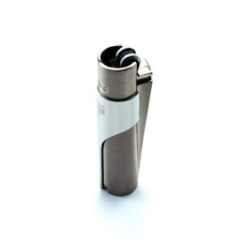 Kasher’s Metallic Multipurpose Lighter Tool - A Stunning Combo of Refillable Metal Lighter case - Suitable to use as Pipe Cleaner, Cutter, etc (Silver Kasher)