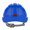 JSP AJF030-000-500 EVO2 Safety Helmet with Slip Ratchet, Vented, Blue