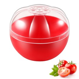 Babudeer - Contenedores de almacenamiento de tomate, reutilizable para refrigerador, organizador individual para ahorro de cal para nevera para mantener el tomate fresco