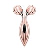 Wiccan 3D Beauty Facial Roller, Pink Gold, Y-Shaped Beauty Roller,