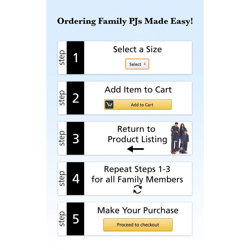 PajamaGram Christmas Pajamas For Family - Matching Family Pajamas, Navy,