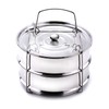 Stackable Steamer Insert Pans- Instant Pot Accessories 6 Qt-2 Silicone