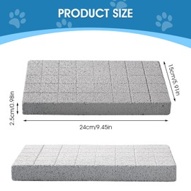 4 Pcs Rabbit Scratch Pads Bunny Grinding Claw Boards Rabbit Chew Stone Bunny Toys for Rabbits Small Animals Teeth Grinding Stone Chew Treat Toys for Hedgehog Chinchilla Hamster Gerbil Rat Digging Pads