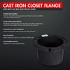 Raven DGDY2628 Extra Heavy Cast Iron Closet Flange, 4" x