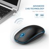 VssoPlor Wireless Mouse, 2.4G Slim Portable Computer Mice with Nano