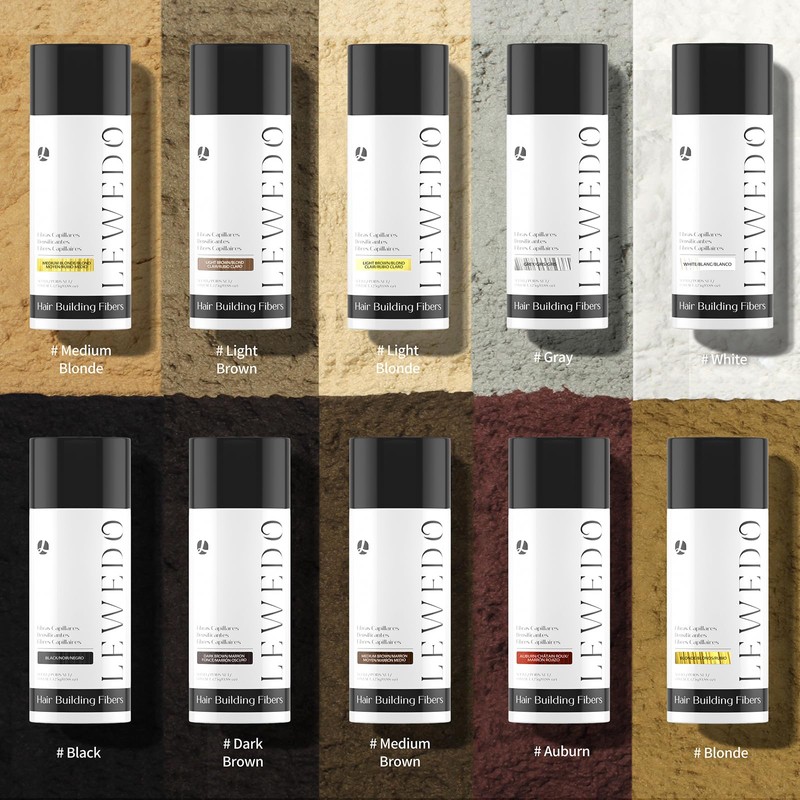LEWEDO Hair Building Fibers - Instant Volume for Thinning Hair,