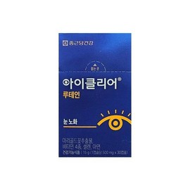 종근당 아이클리어 루테인 500mg x30캡슐x1박스 Jongkundang Eye Clear Lutein 500mg x30 capsules x1 box