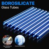 Lainballow 20 pcs 6 Inch Glass Blowing Tubes, Blue Glass