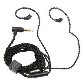 Earbuds Upgrade Cable 0.78mm 2 Pin 3.5mm Elbow Plug Pluggable Replacement Earphone Wire with Microphone