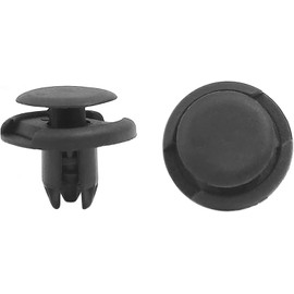 100Pcs Black Plastic Rivets Retainer Clip Bumper Fender