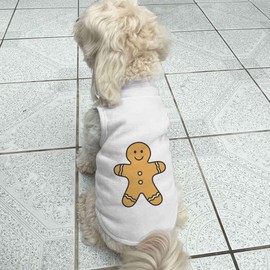 'Gingerbread Man' Pet Dog/Cat T-Shirt (PT00153439)